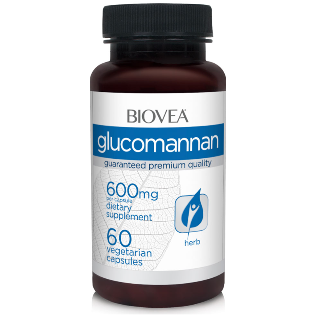 BIOVEA  GLUCOMANNAN 1200 mg / 60 Vegetarian Capsules