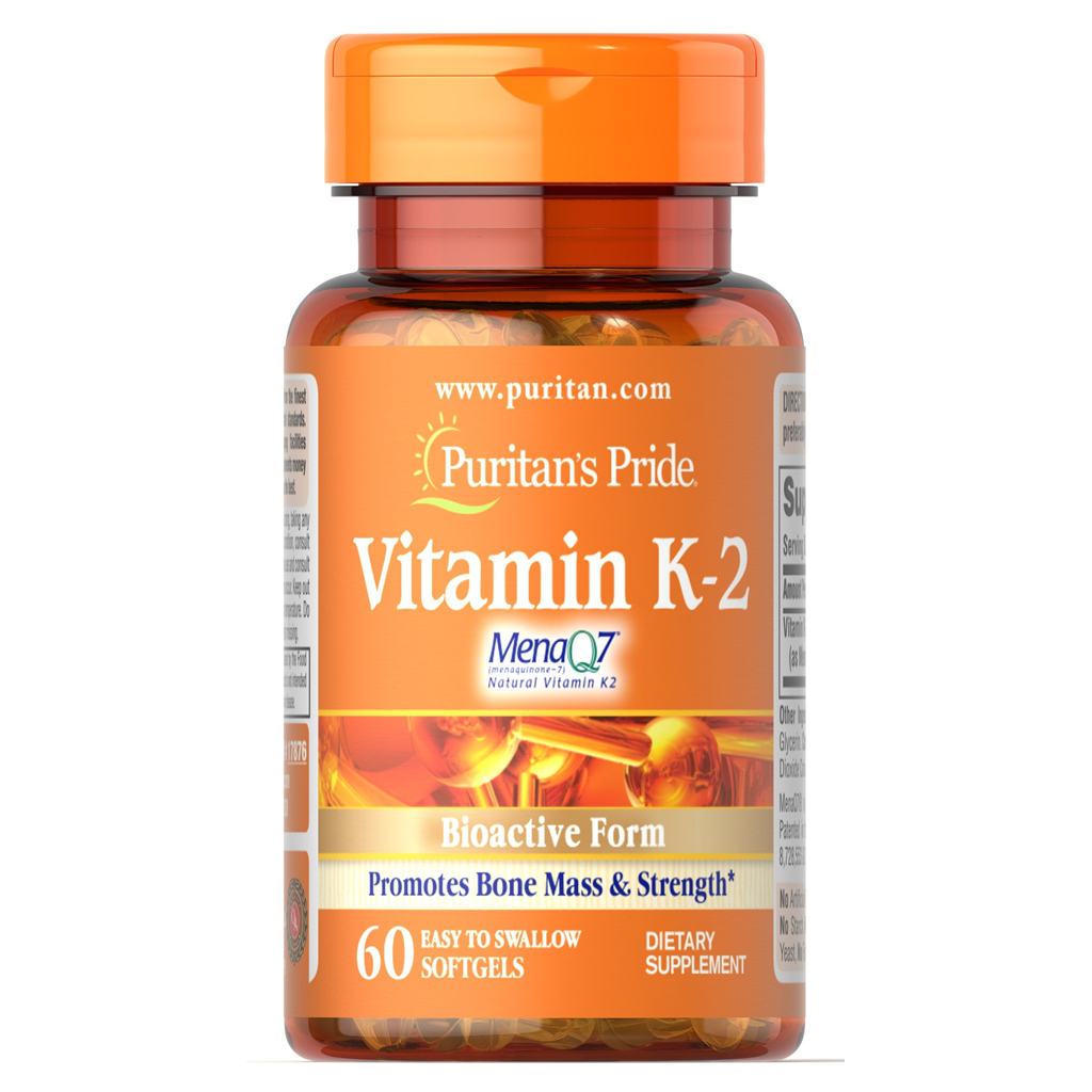 Puritan's Pride  Vitamin K-2 (MenaQ7) 50 mcg / 60 Softgels