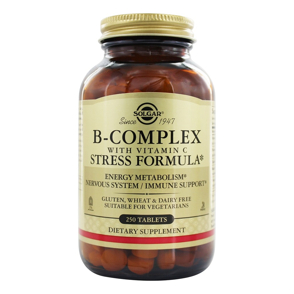 Solgar  B-Complex with Vitamin C Stress Formula / 250 Tablets