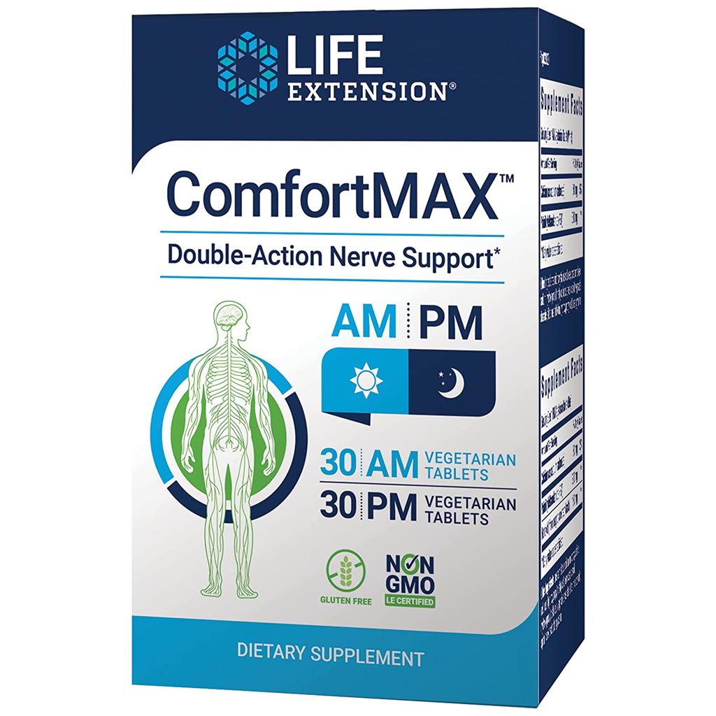 Life Extension ComfortMAX™ , 60 AM/PM Vegetarian Tablets Life Extension ComfortMAX™ , 60 AM/PM Vegetarian Tablets