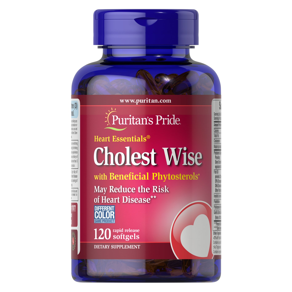 Puritan's Pride Heart Essentials™ Cholest Wise with Plant Sterols / 120 Softgels Puritan's Pride Heart Essentials™ Cholest Wise with Plant Sterols / 120 Softgels