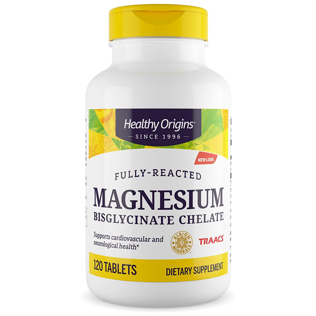 Healthy Origins Magnesium Bisglycinate Chelate (TRAACS®) 200 mg. / 120 Tablets