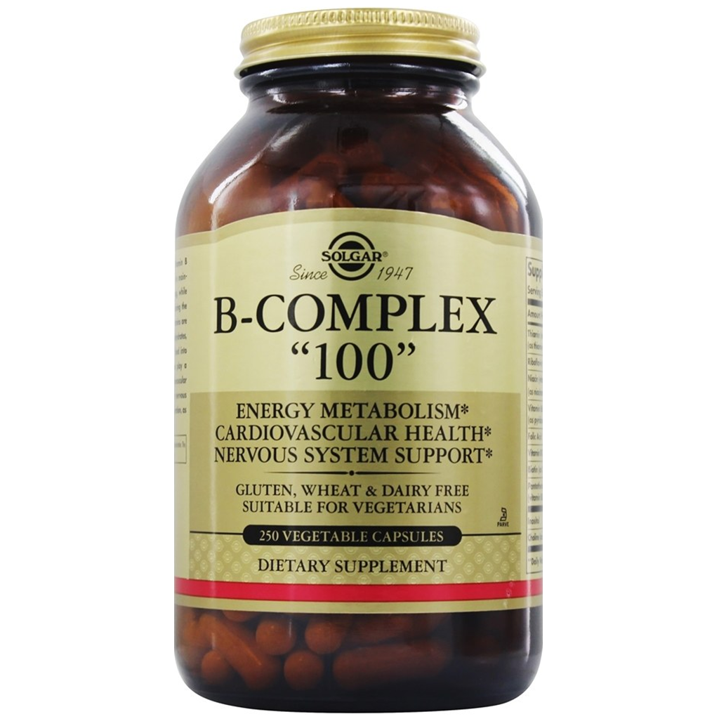 Solgar B-Complex "100" / 250 Vegetable Capsules