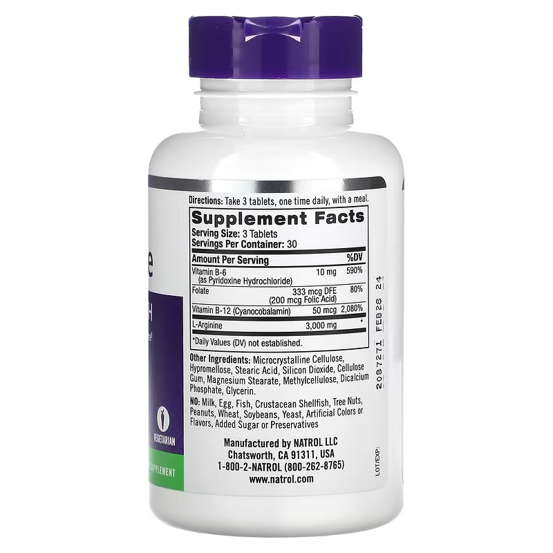 Natrol, L-Arginine 3,000 mg, Extra Strength / 90 Tablets Natrol, L-Arginine 3,000 mg, Extra Strength / 90 Tablets