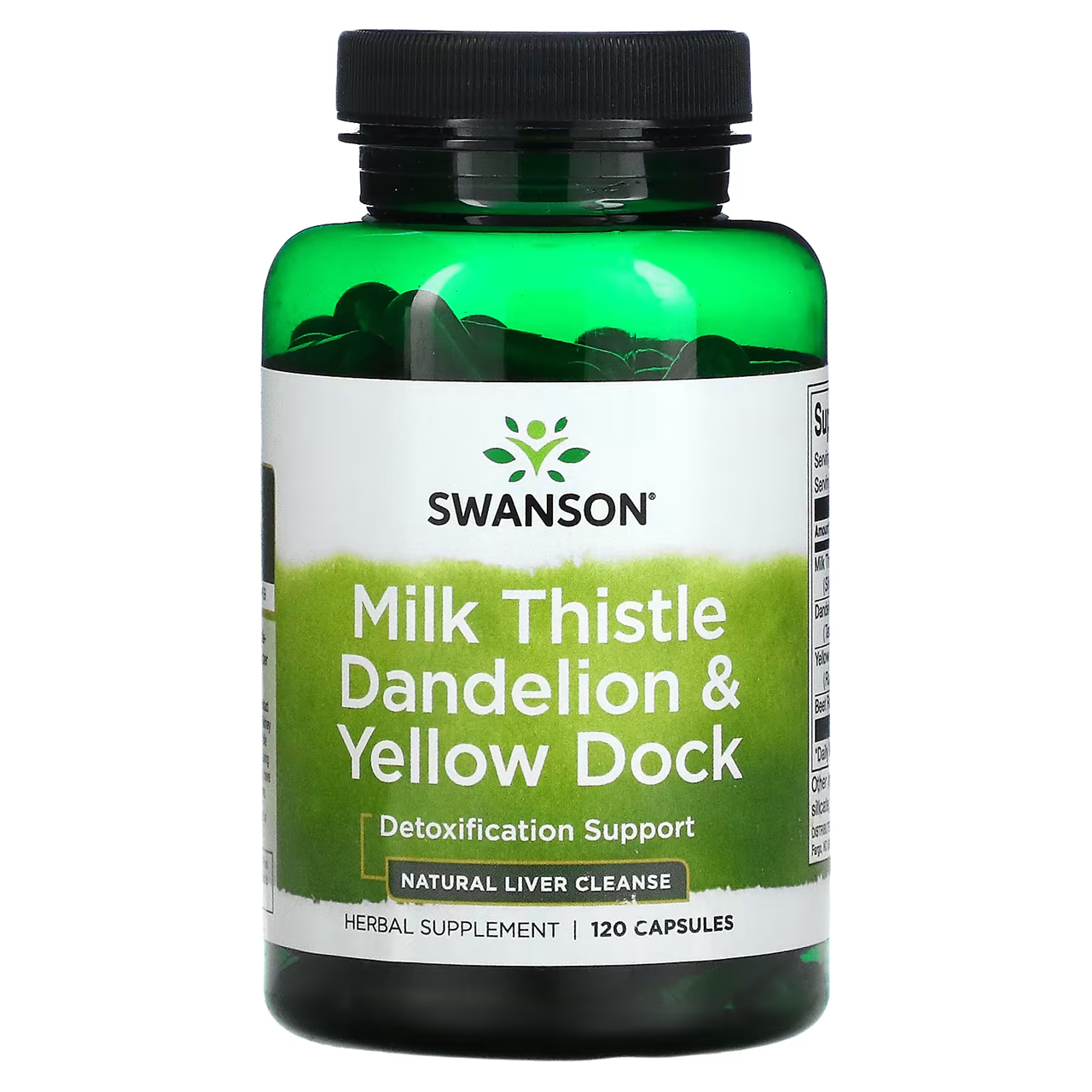 Swanson Premium- Milk Thistle Dandelion & Yellow Dock / 120 Capsules