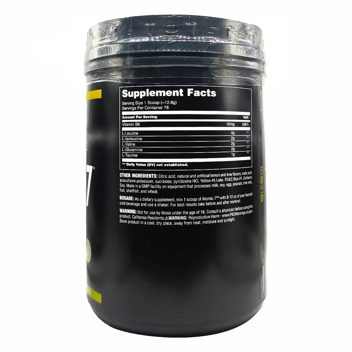 Universal Nutrition - Atomic 7 Enhanced BCAA Drink Mix (Lemon Lime) / 1000 Grams