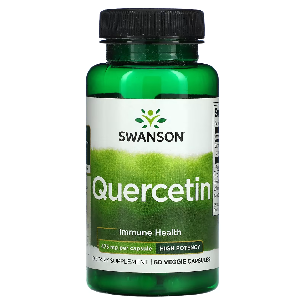 Swanson Premium- Quercetin - High Potency 475 mg / 60 Veg Caps