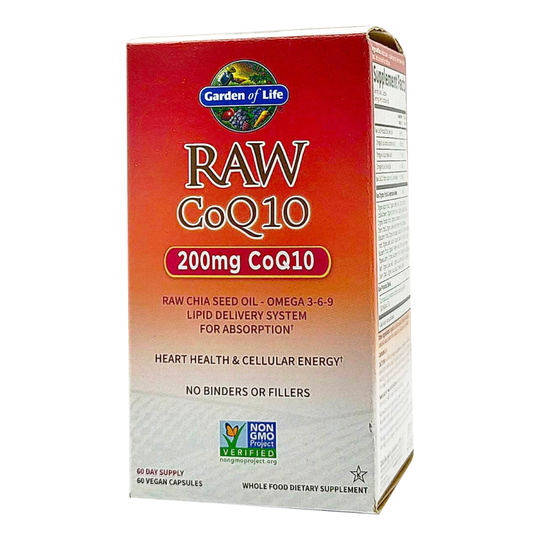 Garden of Life Raw Coq10-200 mg. / 60 Vegan capsules Garden of Life Raw Coq10-200 mg. / 60 Vegan capsules