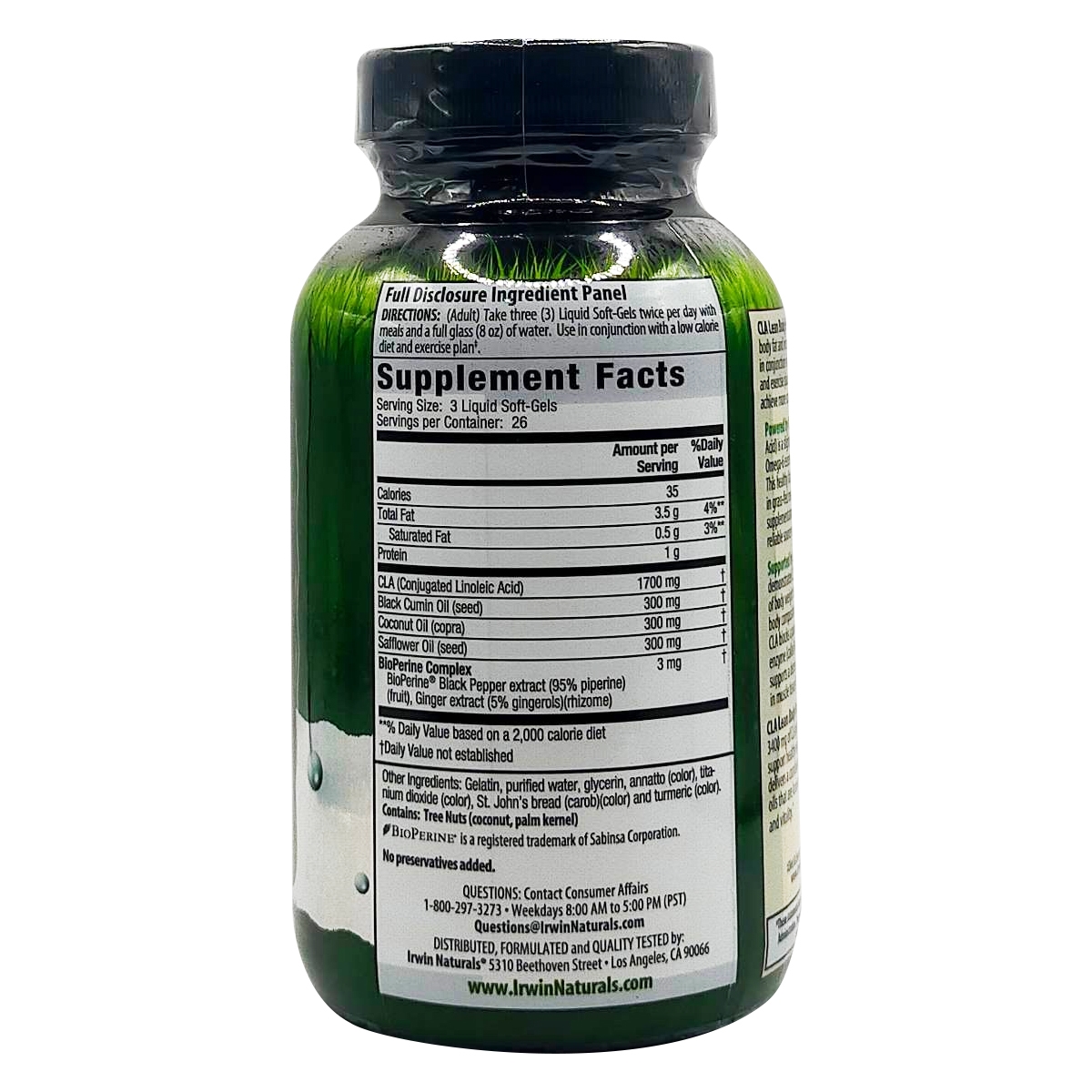 Irwin Naturals, CLA Lean, Body Fat Reduction / 80 Liquid Soft-Gels Irwin Naturals, CLA Lean, Body Fat Reduction / 80 Liquid Soft-Gels