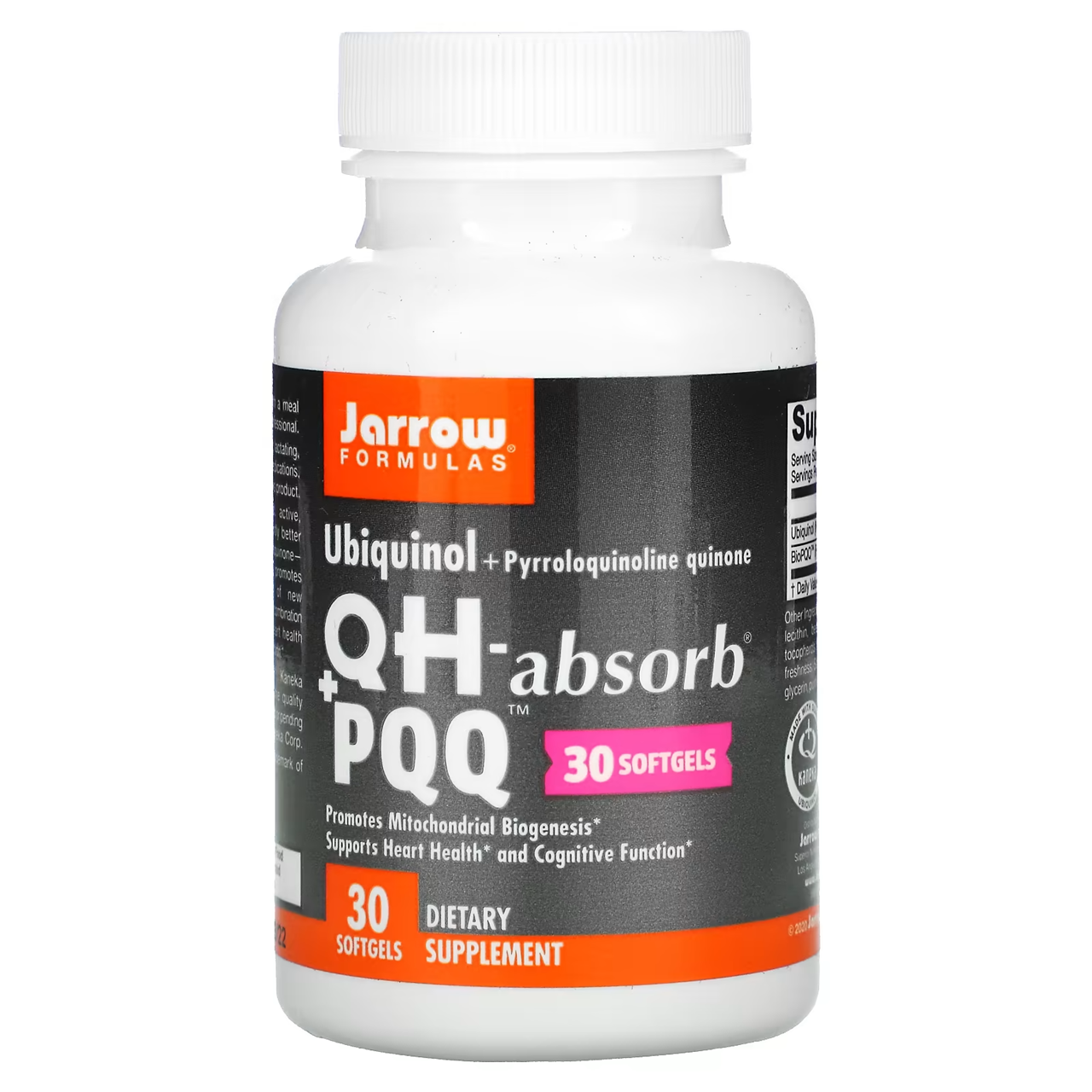 Jarrow Formulas, Ubiquinol, QH-Absorb + PQQ / 30 Softgels