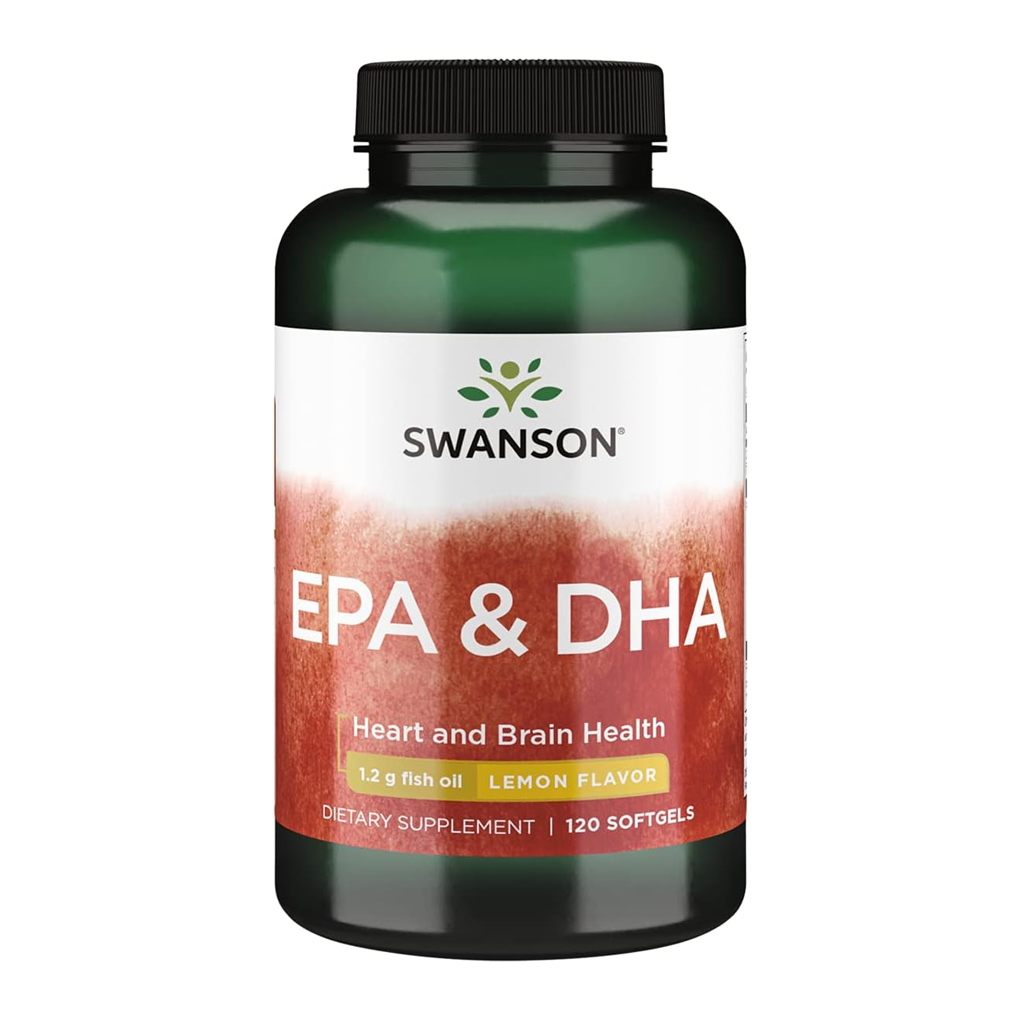 Swanson EFAs EcOmega EPA/DHA Fish Oil / 120 Sgels