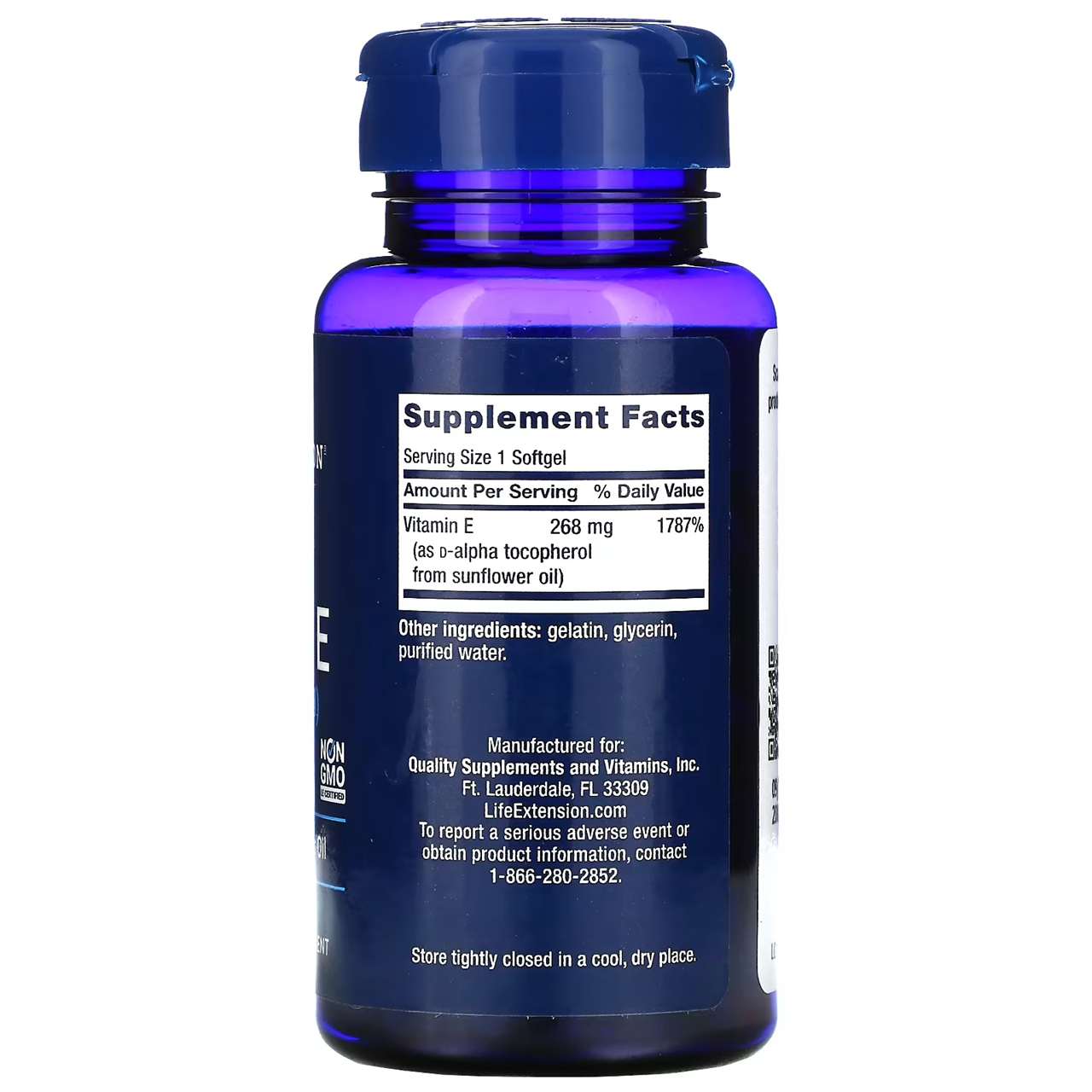 Life Extension Super Vitamin E 268 mg (400 IU) / 90 Softgels