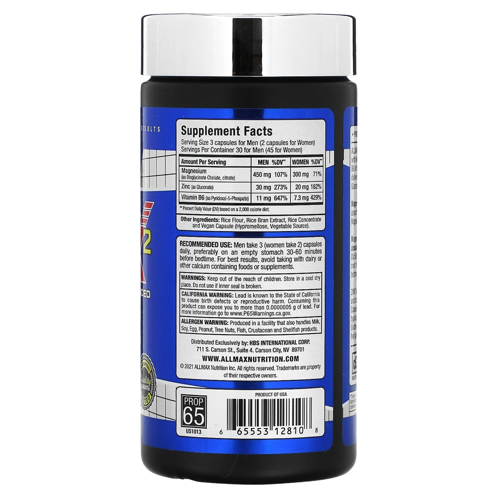 ALLMAX, ZMX2 Advanced / 90 Capsules ALLMAX, ZMX2 Advanced / 90 Capsules