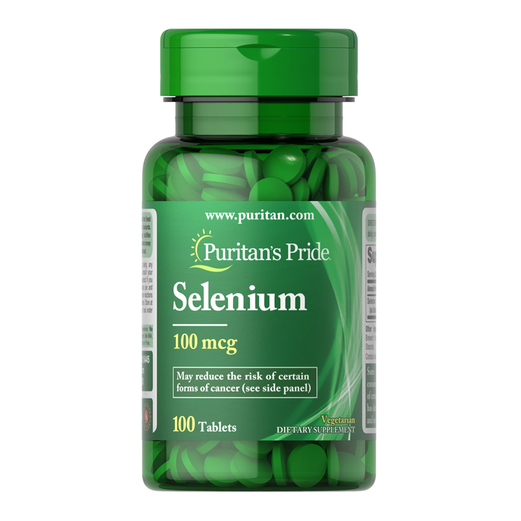 Puritan's Pride Selenium 100 mcg / 100 Tablets Puritan's Pride Selenium 100 mcg / 100 Tablets