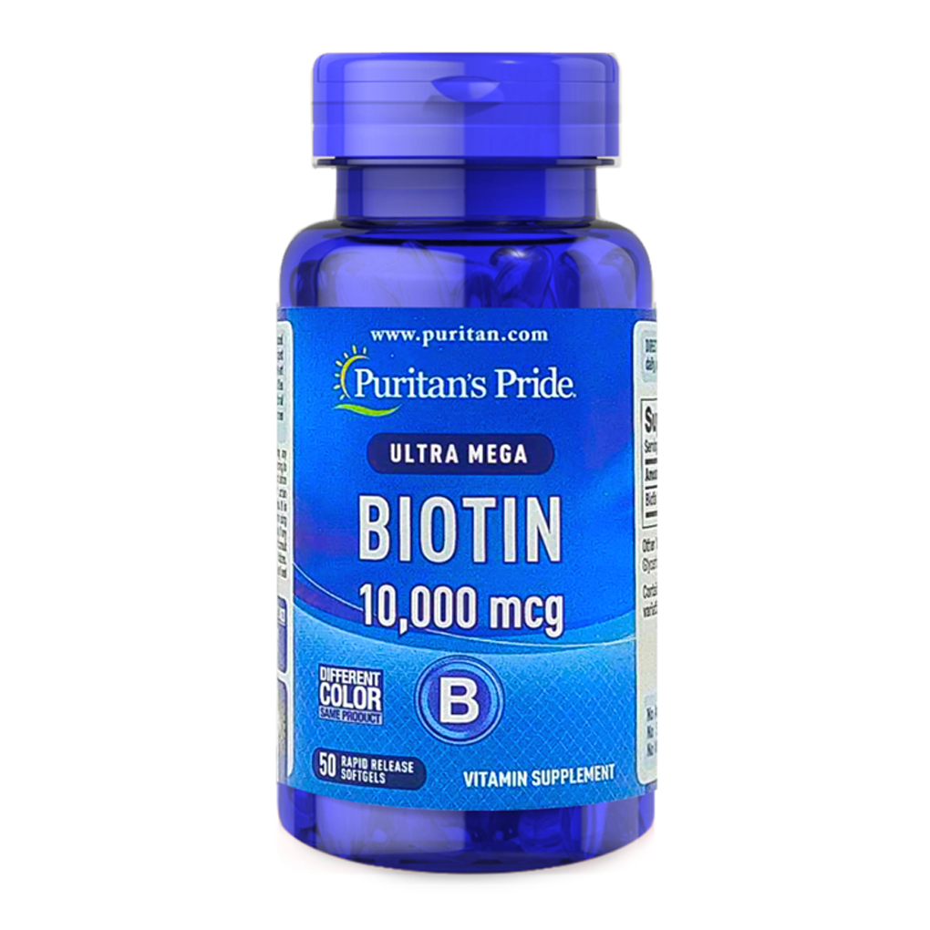 Puritan's Pride Biotin 10,000 mcg / 50 Softgels