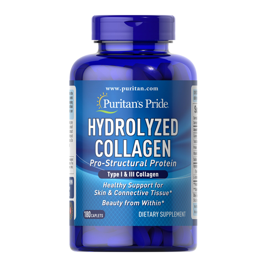 Puritan's Pride Hydrolyzed Collagen 1000 mg. /180 Caplets Puritan's Pride Hydrolyzed Collagen 1000 mg. /180 Caplets