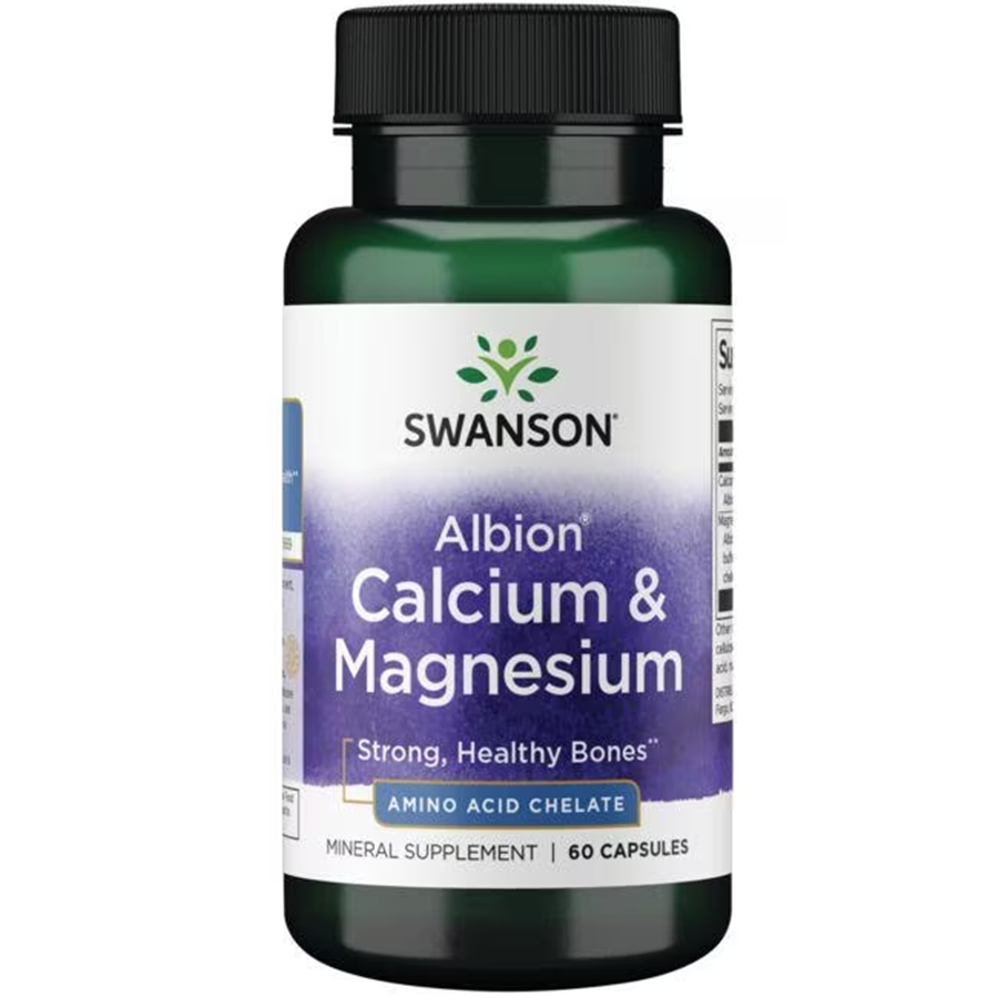 Swanson Ultra  Albion Calcium & Magnesium / 60 Capsules