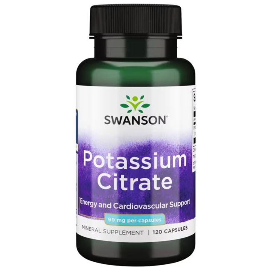 Swanson Ultra Potassium Citrate 99 mg / 120 Capsules Swanson Ultra Potassium Citrate 99 mg / 120 Capsules