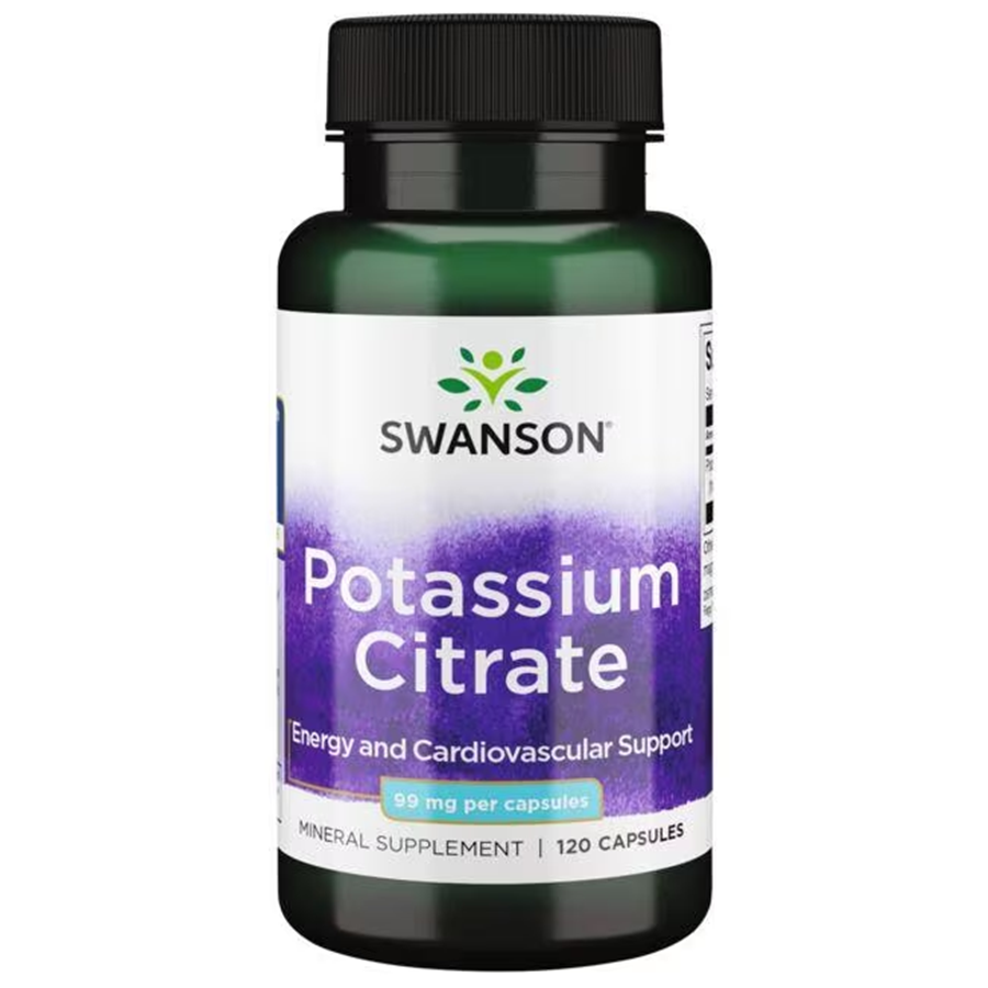 Swanson Ultra  Potassium Citrate 99 mg / 120 Capsules