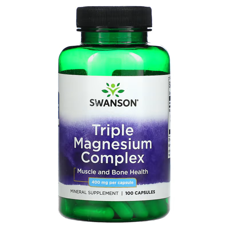 Swanson Premium  Triple Magnesium Complex  400 mg / 100 Capsules