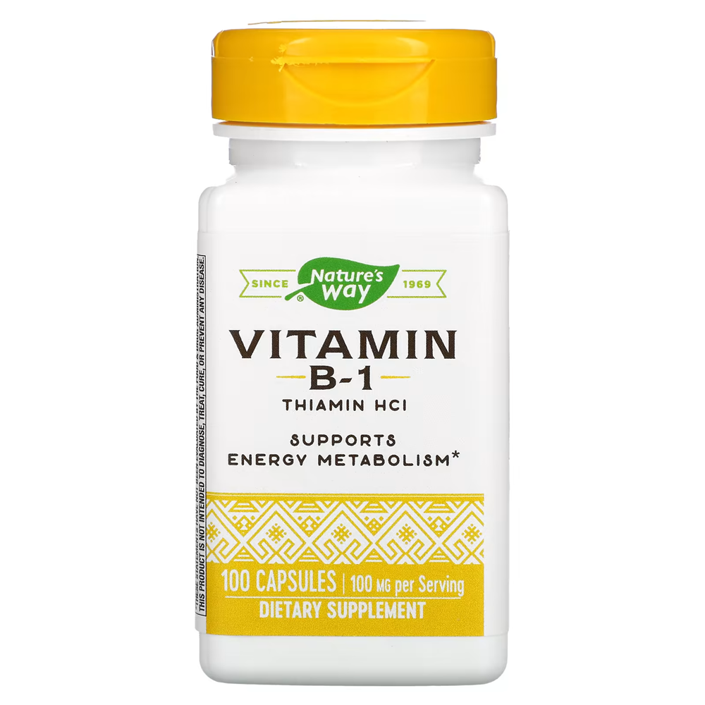Nature's Way, Vitamin B-1, 100 mg / 100 Capsules