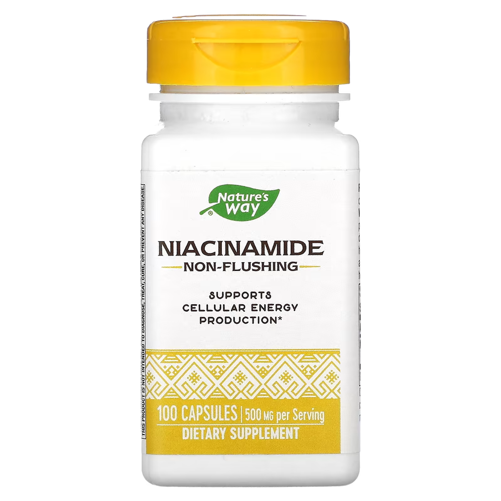 Nature's Way, Niacinamide, Non-Flushing, 500 mg / 100 Capsules