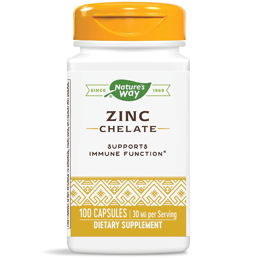 Nature's Way, Zinc Chelate, 30 mg / 100 Capsules