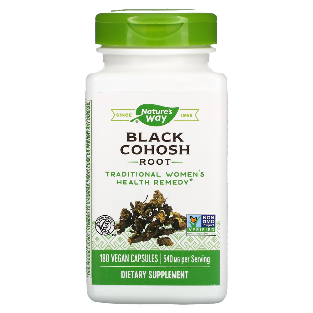 Nature's Way, Black Cohosh Root, 540 mg / 180 Vegan Capsules